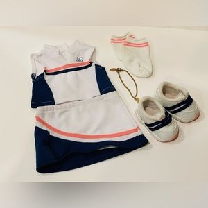 American girl doll tennis outfit with tennis bracelet